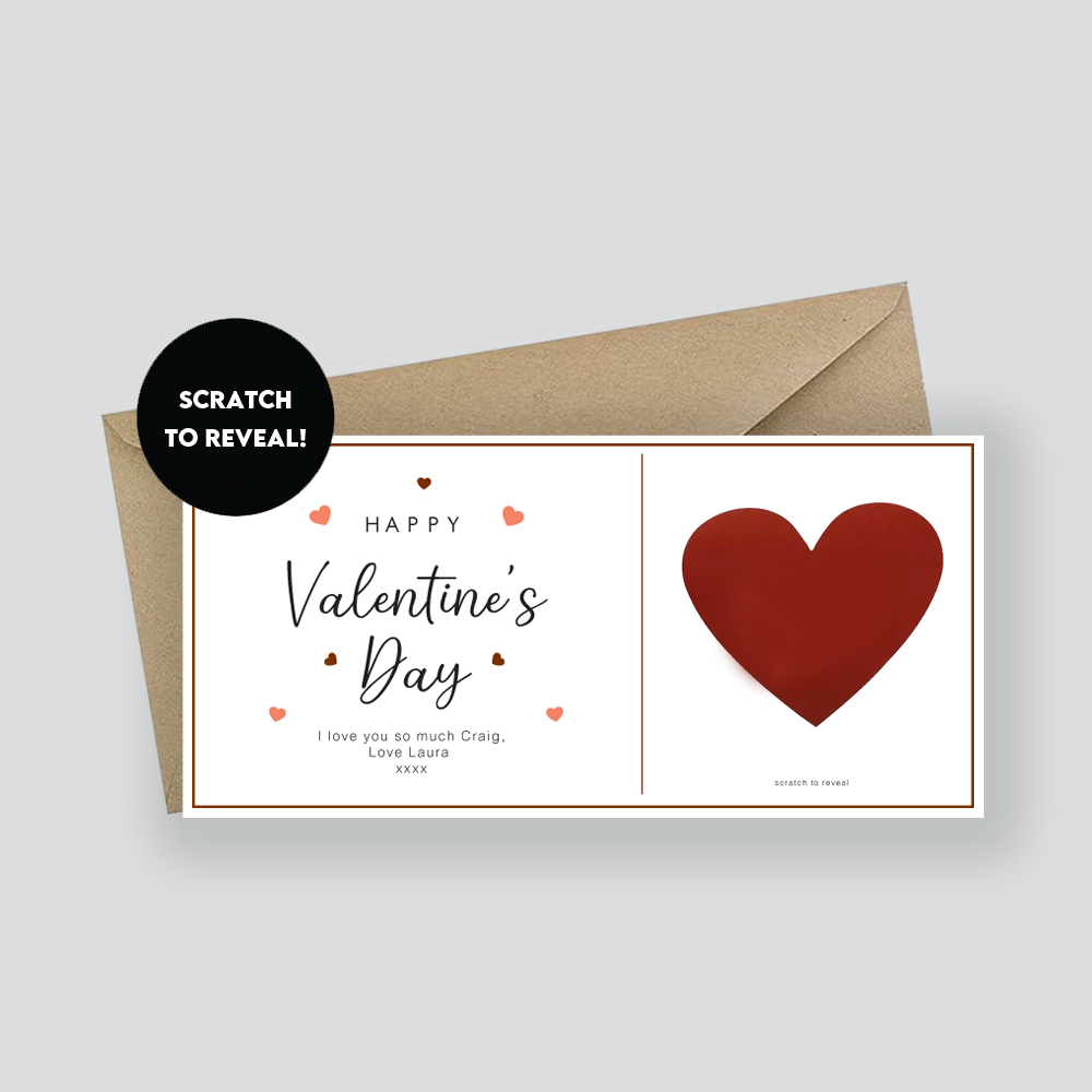 Valentine's Day Scratch Card