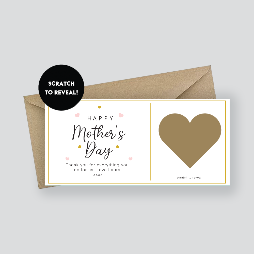 Mother's Day Scratch Card Surprise Gift