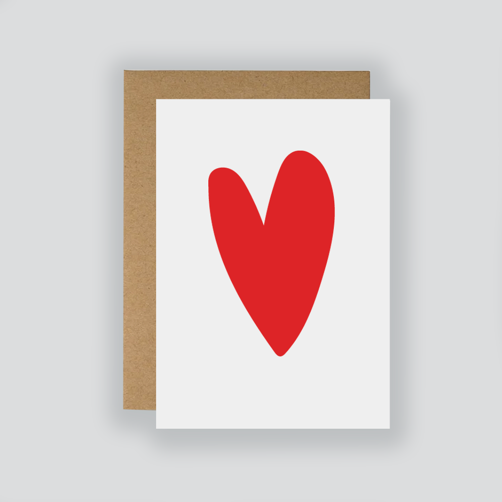 Simple Red Heart Card 