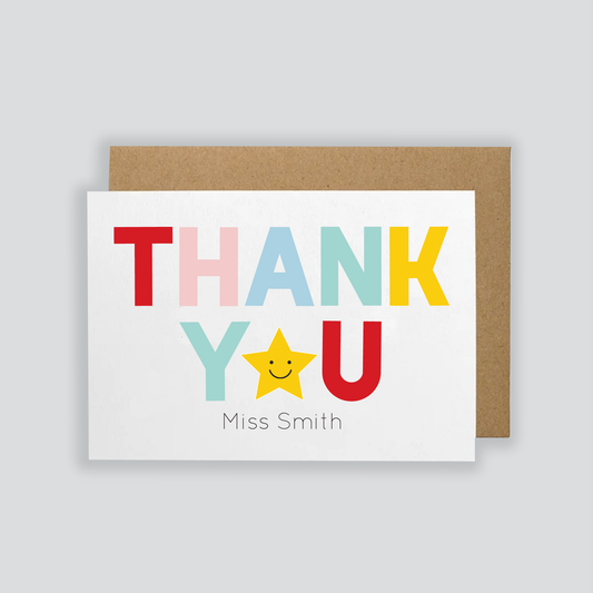 Personalised Thank You Card