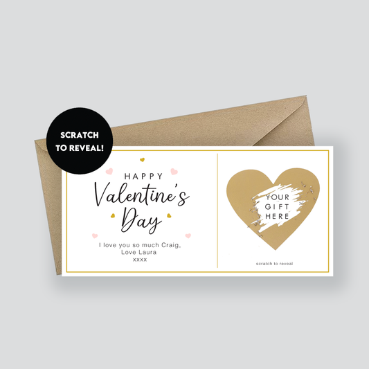 Valentine's Day Scratch Card Surprise Gift 