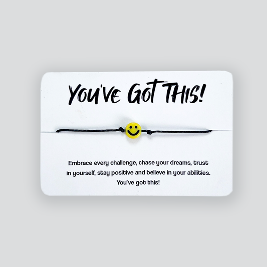 You've Got This - Smiley Wish Bracelet