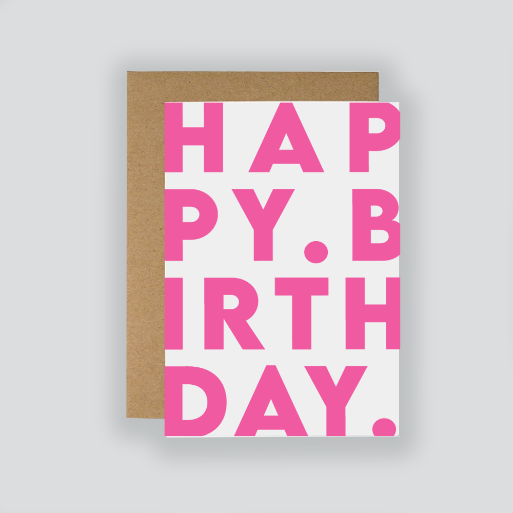 Happy Birthday Minimalist Birthday Card