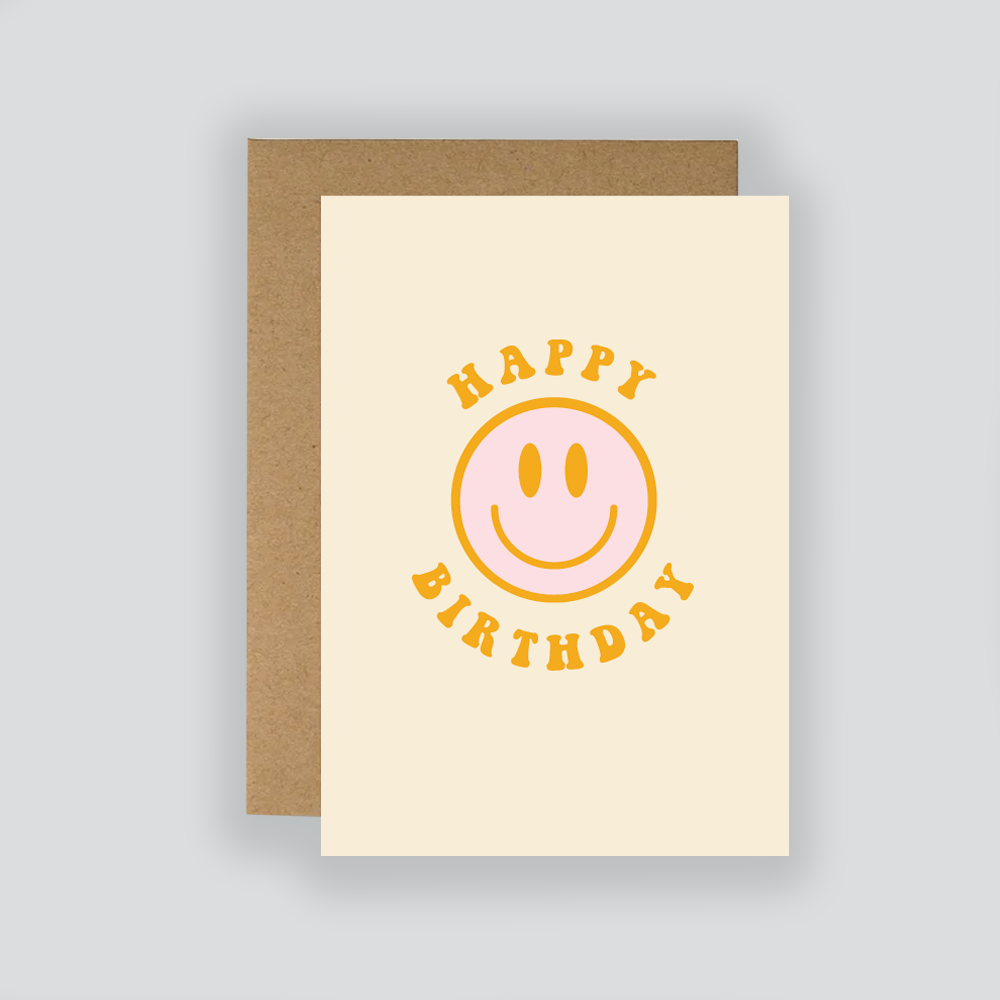 Happy Birthday Smiley Card