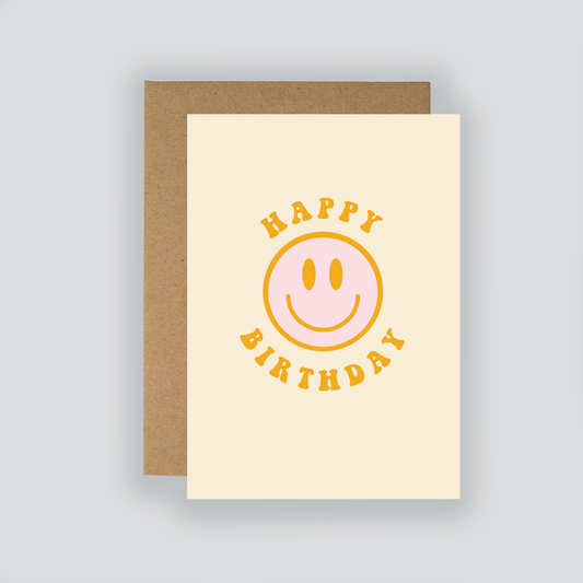 Happy Birthday Smiley Card