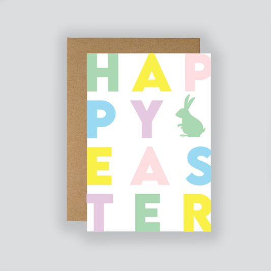 Happy Easter Pastel Card