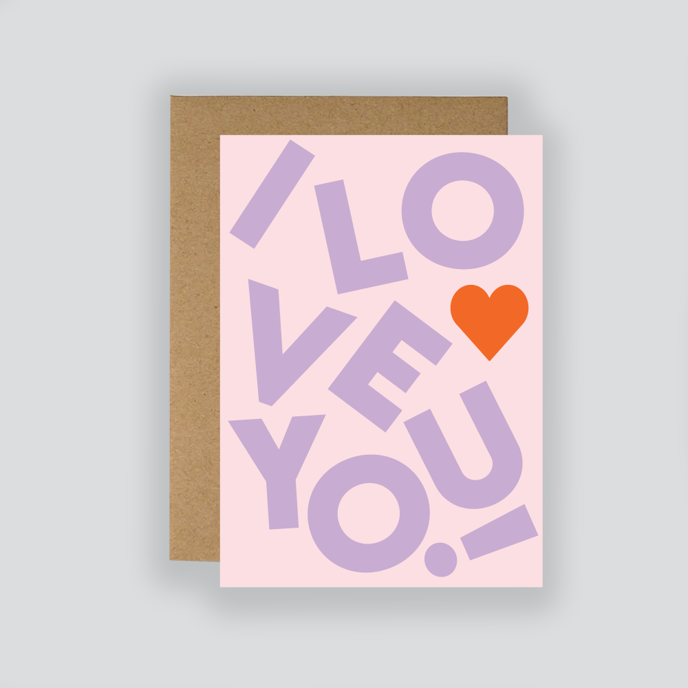 Mothers day card, I love you card, anniversary card, just because card, i love you card