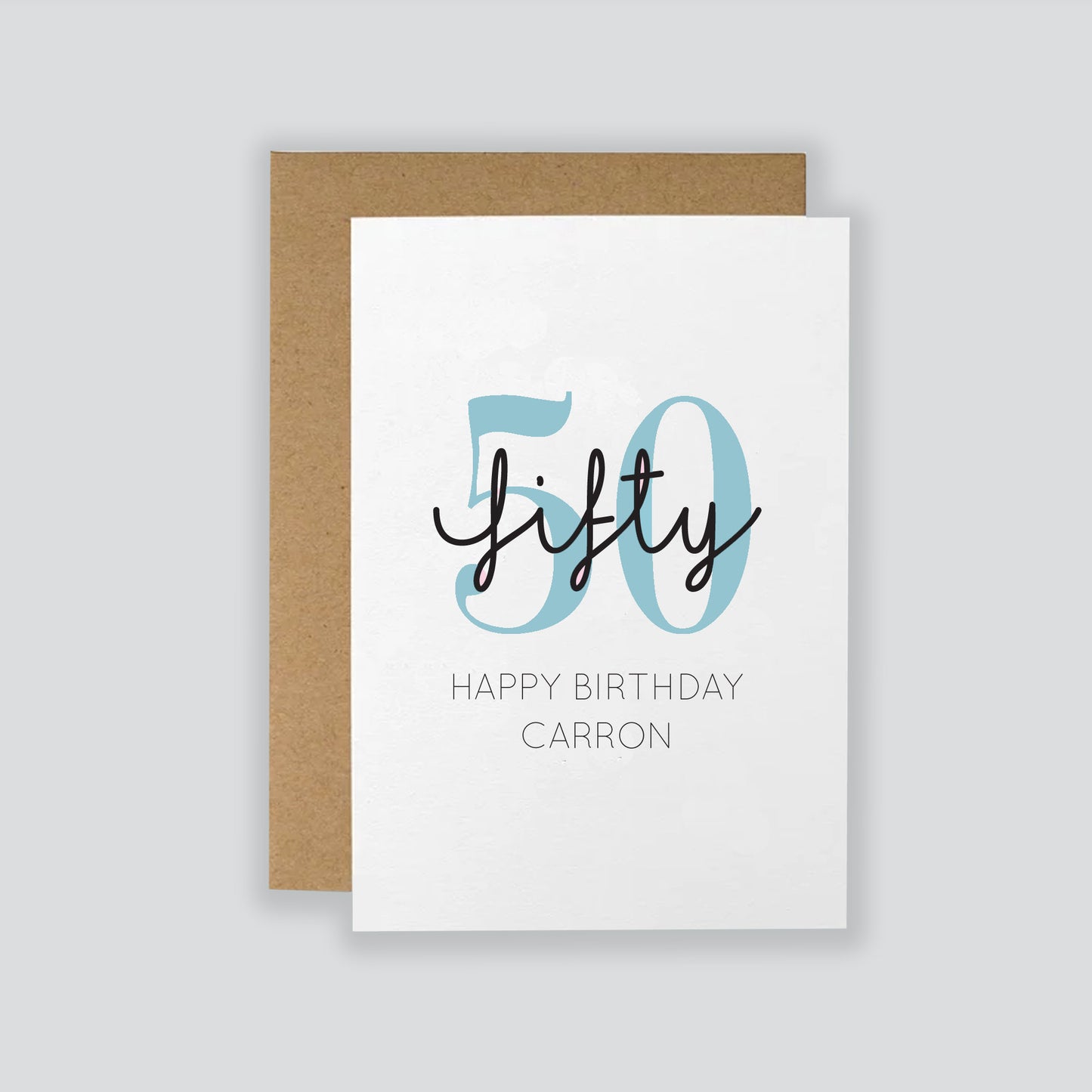 Personalised 50th Birthday Card / 50th Birthday / Happy 50th Birthday / Card For Her / Card For Him / Milestone Birthday