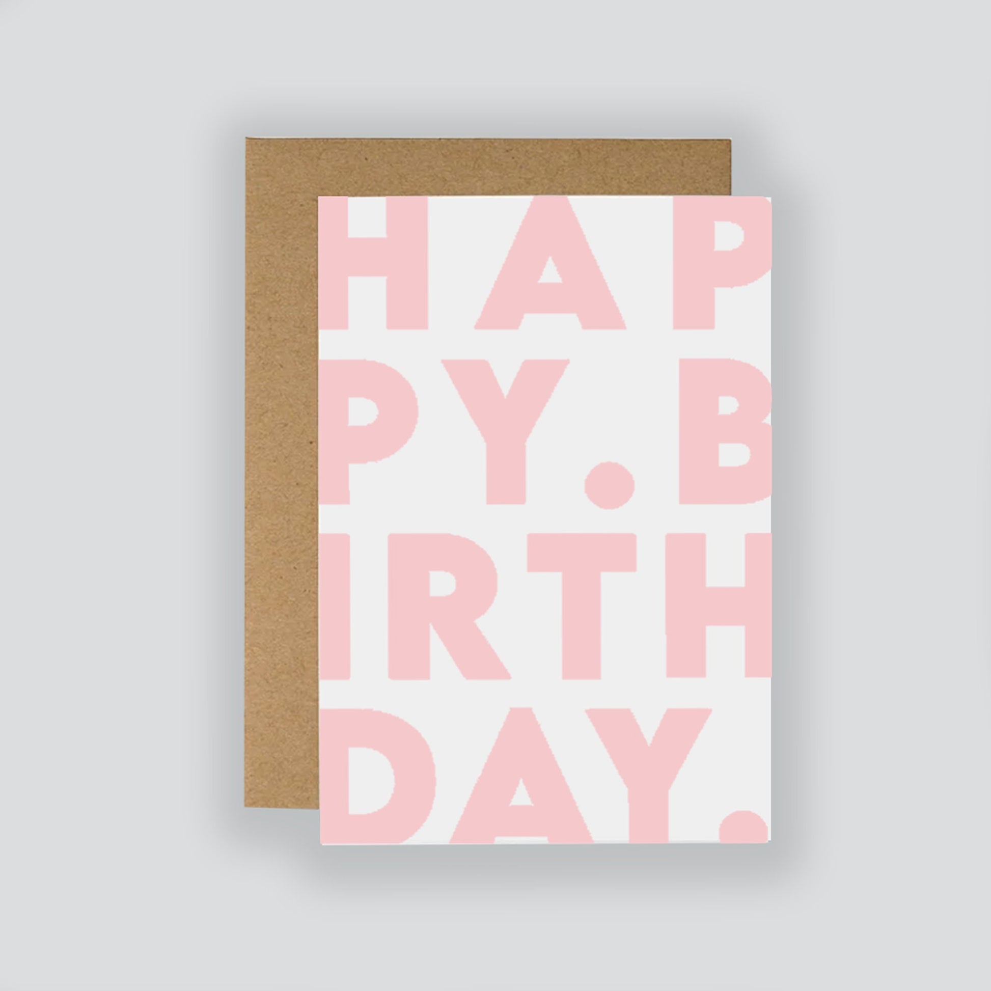 Modern Birthday Card / Minimalist Card / Happy Birthday Card / Simple Monochrome Birthday Card / Greeting Card