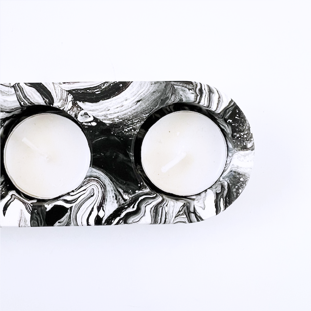 SAMPLE SALE Mable Triple Tea Light Candle Holder