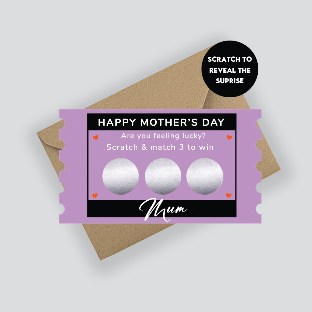 Personalised Mother's Day Scratch Card