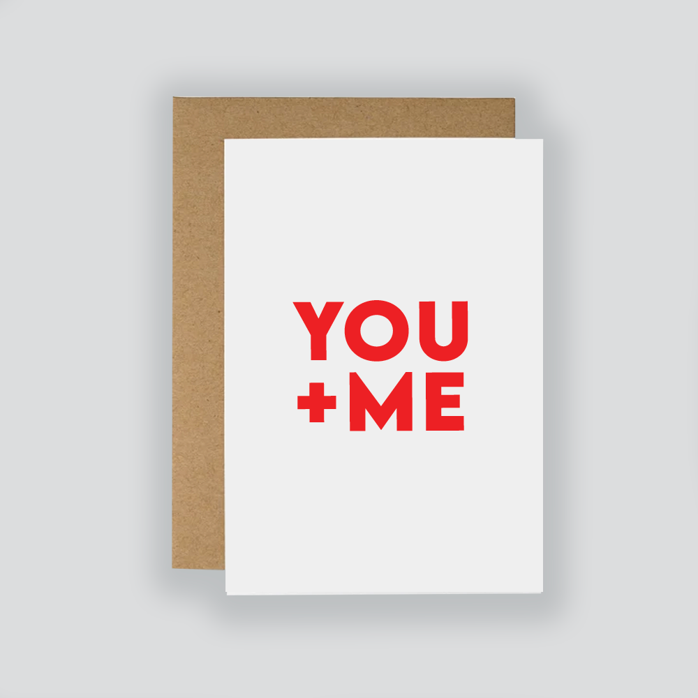 You & Me Valentine's Card