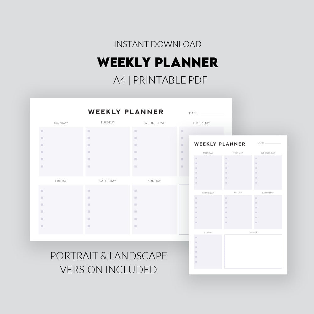 Weekly Planner - Digital Download - Fruit Salad Studio