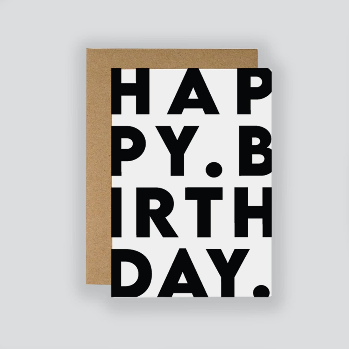 Happy Birthday Minimalist Birthday Card - Fruit Salad Studio