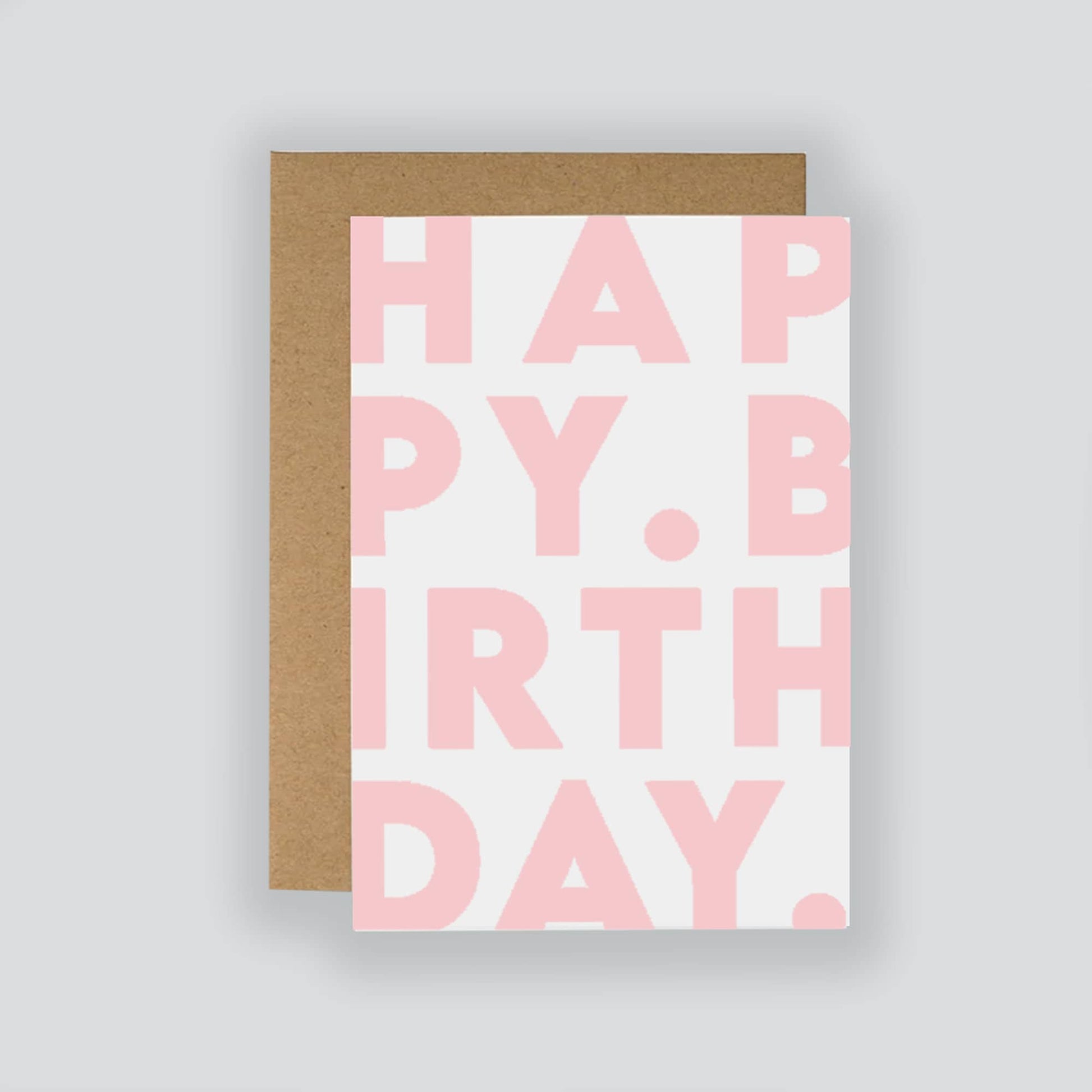 Happy Birthday Minimalist Birthday Card - Fruit Salad Studio