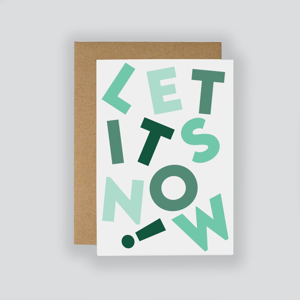 Let It Snow Christmas Card - Fruit Salad Studio