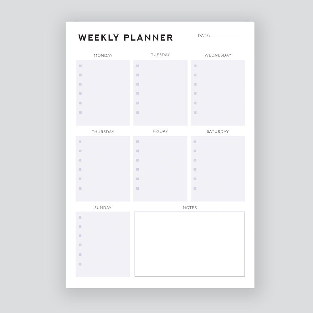 Weekly Planner - Digital Download - Fruit Salad Studio