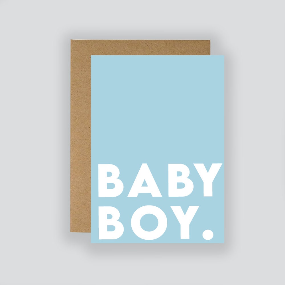 New Baby Boy Card - Fruit Salad Studio