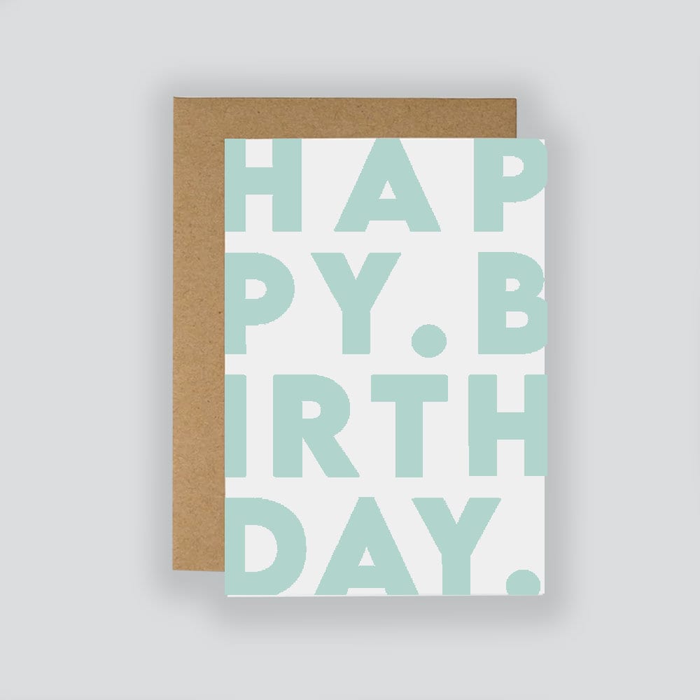 Happy Birthday Minimalist Birthday Card - Fruit Salad Studio